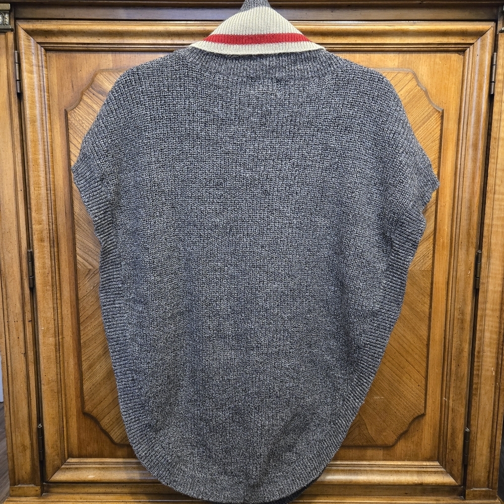 Roots Gray Knit Cowl Neck Poncho - Picture 5 of 8